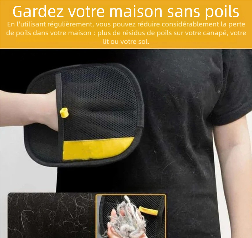 PetGlov™ – Gant de nettoyage pour poils d’animaux