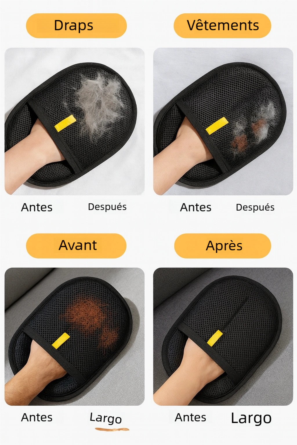 PetGlov™ – Gant de nettoyage pour poils d’animaux